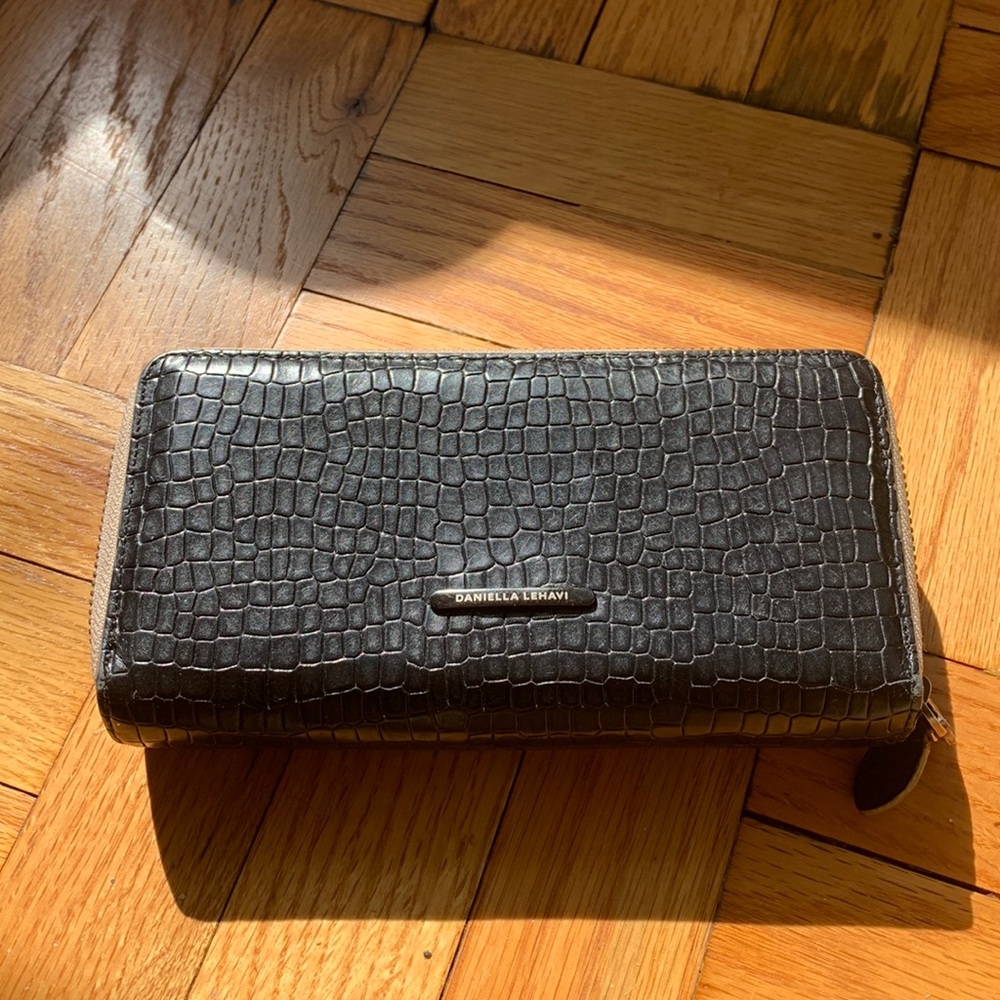 Daniella Lehavi Black Crocodile Wallet